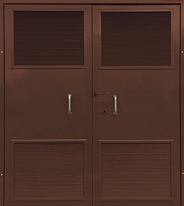 Двупольные двери для трансформаторных (грунт) Двупольная дверь для трансформаторных (03)