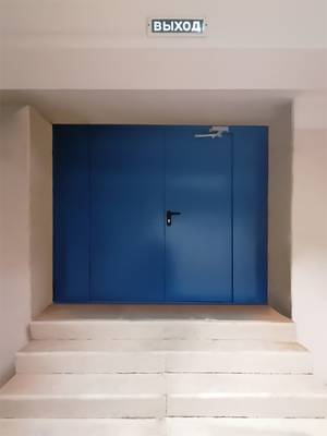 Дверь с боковыми вставками, вид сзади (ул. Котляковская) Дверь с боковыми вставками, вид сзади (ул. Котляковская)