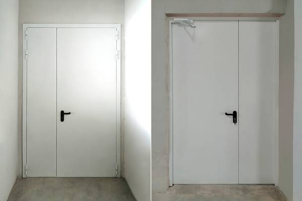 Двупольная дверь на запасном выходе (носочная фабрика) Двупольная дверь на запасном выходе (носочная фабрика)