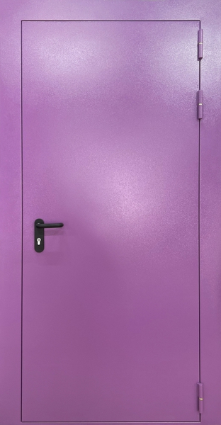 Внешняя сторона Однопольная глухая противопожарная дверь EI 60 (36)