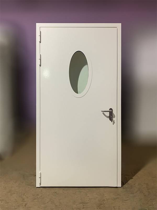 Огнестойкая дверь с овальным стеклом Огнестойкая дверь с овальным стеклом