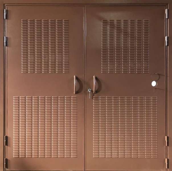 Внешняя сторона Металлические ворота для трансформаторных (07)